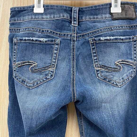 Silver Capri Jeans Size 28 - Picture 5 of 8